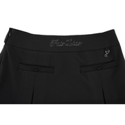 RIBBON BELT WIDE PLEATED SKIRT