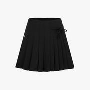 UNBALANCED PLEATED SKIRT