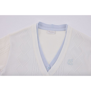 DOUBLE LAYER V-NECK CARDIGAN