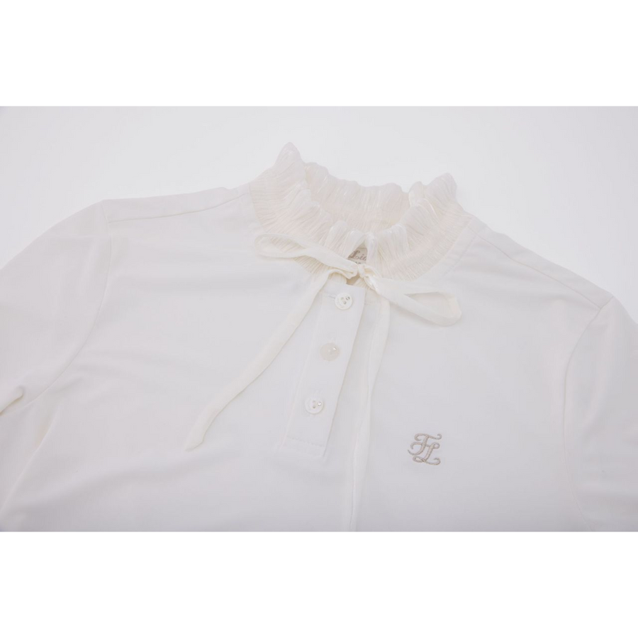 RIBBON FRILL T-SHIRT
