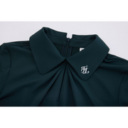 FRONT SHIRRING T-SHIRT