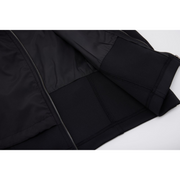 BACK SHIRRING ZIP-UP VEST