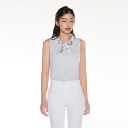 BOTANICAL SCARF SLEEVELESS T-SHIRT