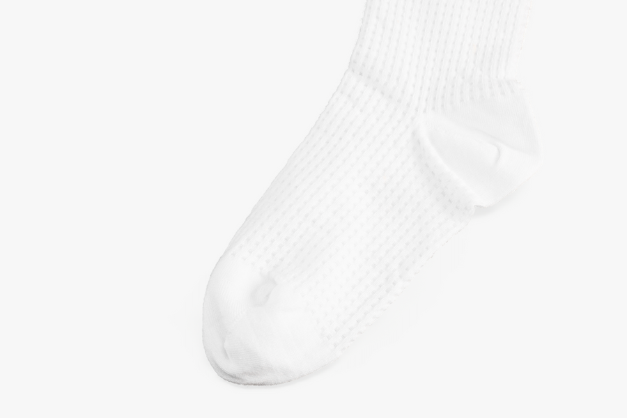 MESH RIBBON KNEE SOCKS