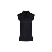 SHIRRING SLEEVELESS T-SHIRT