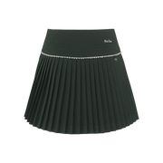 [FL SIGNATURE] PEARL BEAD FLARE PLEATED SKIRT