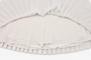 PEARL LOGO FLARED PLEATS SKIRT