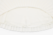 PEARL LOGO FLARED PLEATS SKIRT