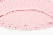 PEARL LOGO FLARED PLEATS SKIRT