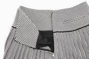 CRYSTAL LOGO FLARED PLEATS SKIRT