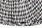 CRYSTAL LOGO FLARED PLEATS SKIRT