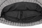 CRYSTAL LOGO FLARED PLEATS SKIRT