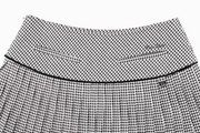 CRYSTAL LOGO FLARED PLEATS SKIRT