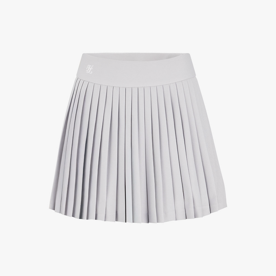 PIQUE PLEATS SKIRT
