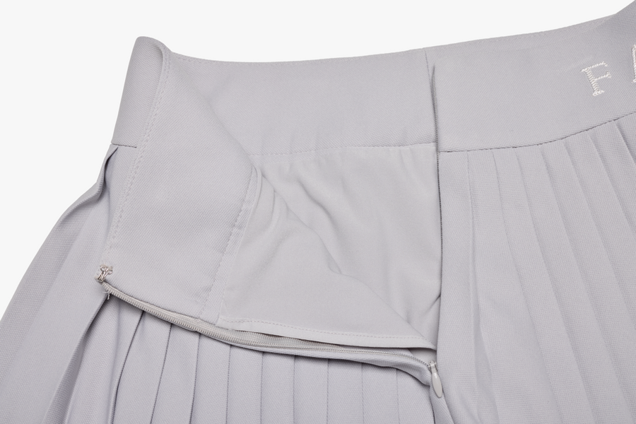 PIQUE PLEATS SKIRT