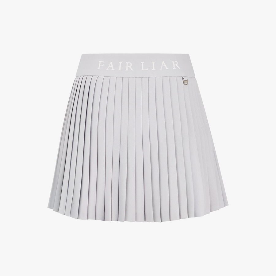 PIQUE PLEATS SKIRT