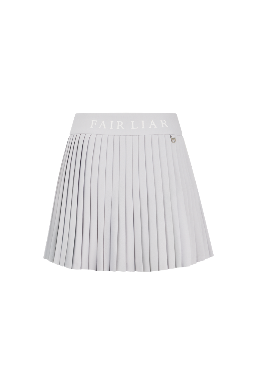 PIQUE PLEATS SKIRT