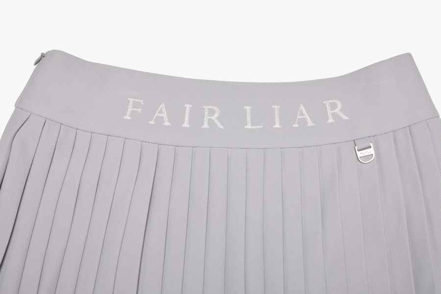 PIQUE PLEATS SKIRT