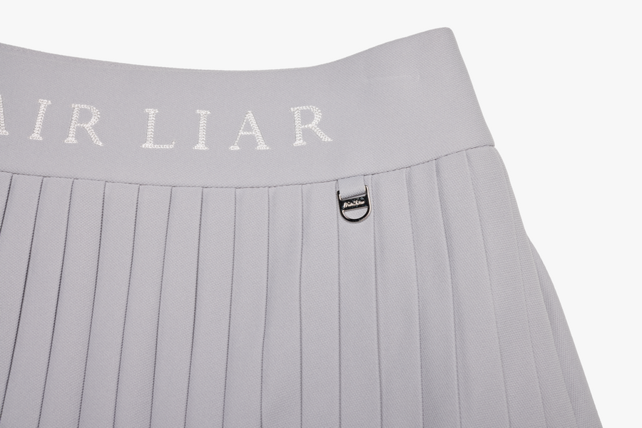 PIQUE PLEATS SKIRT