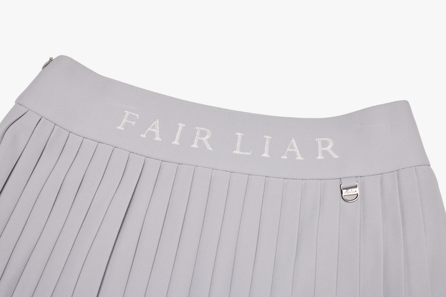 PIQUE PLEATS SKIRT