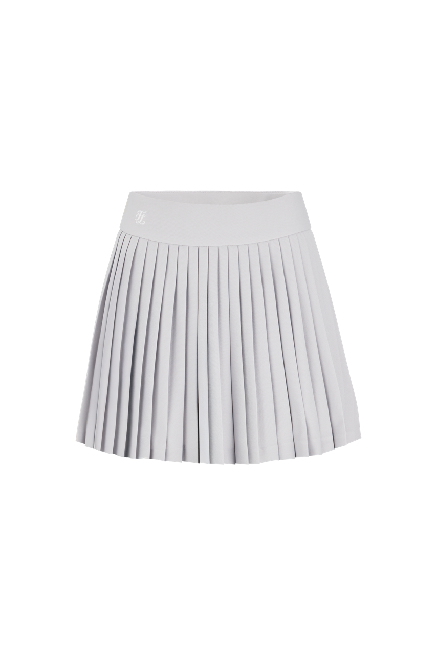 PIQUE PLEATS SKIRT