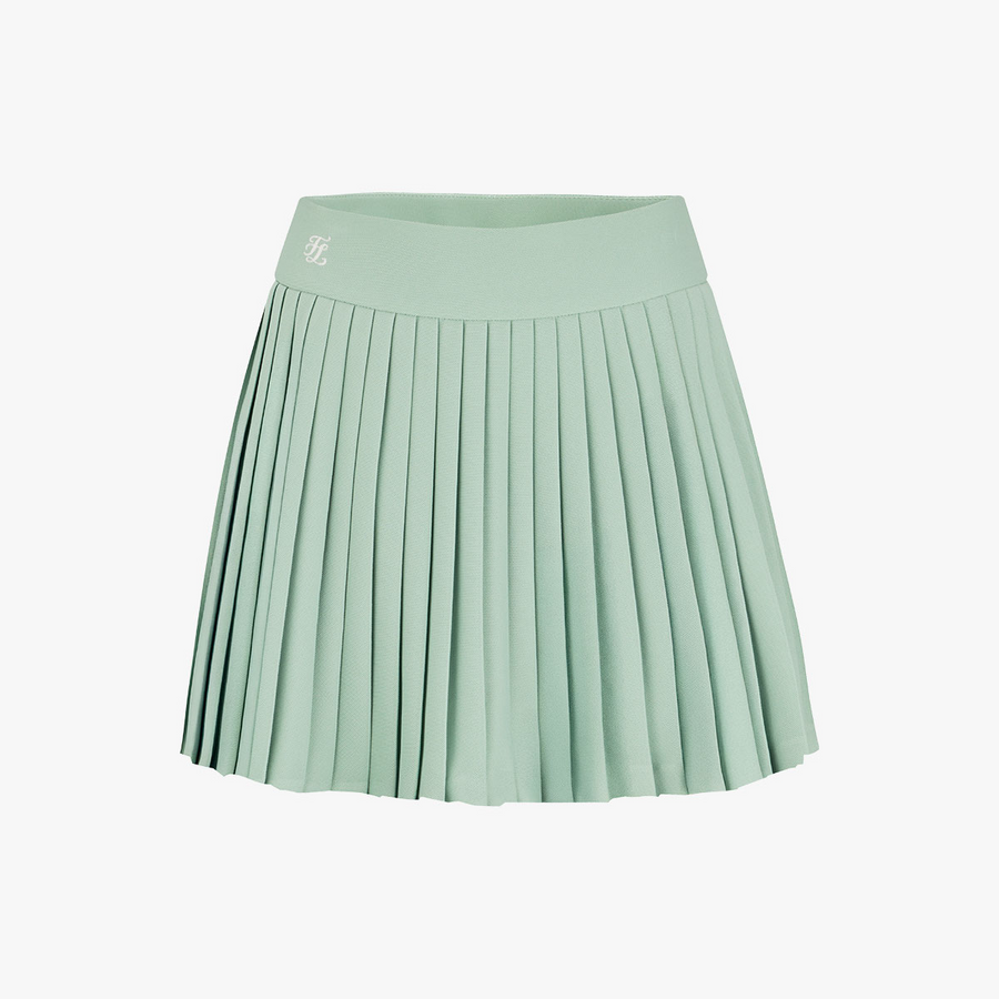 PIQUE PLEATS SKIRT