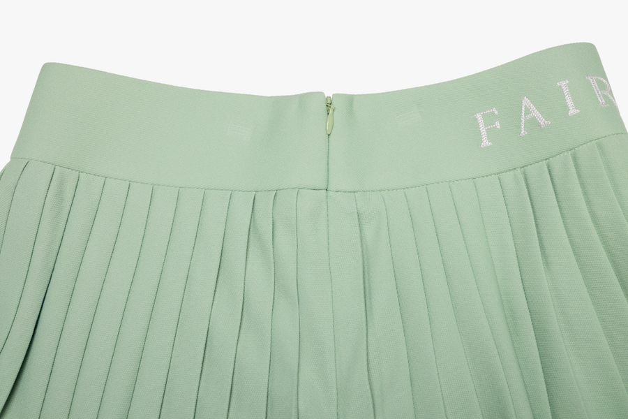 PIQUE PLEATS SKIRT