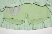 PIQUE PLEATS SKIRT