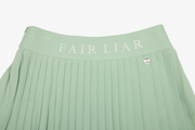 PIQUE PLEATS SKIRT