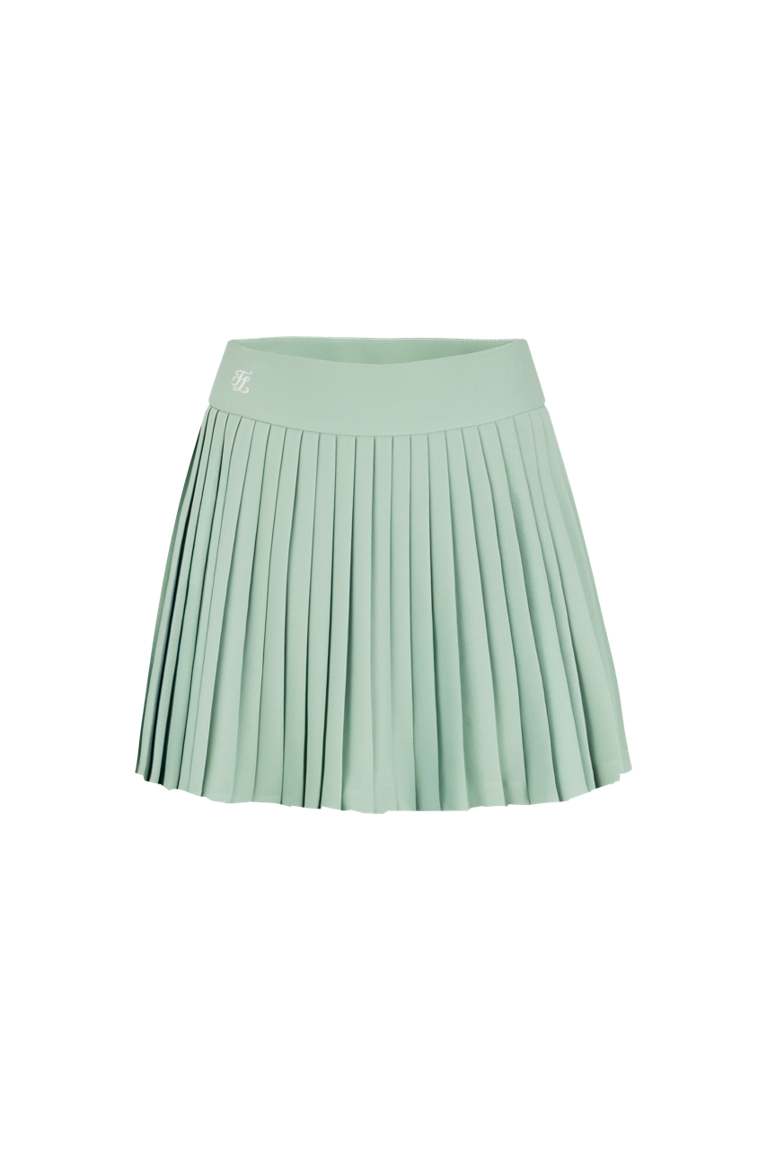 PIQUE PLEATS SKIRT