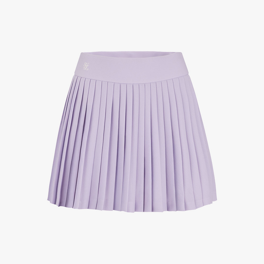 PIQUE PLEATS SKIRT