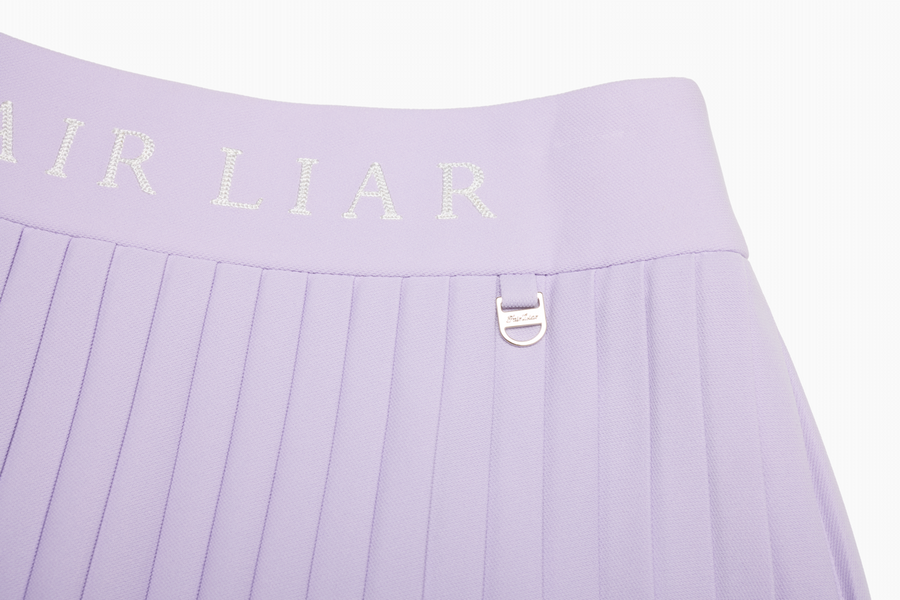 PIQUE PLEATS SKIRT