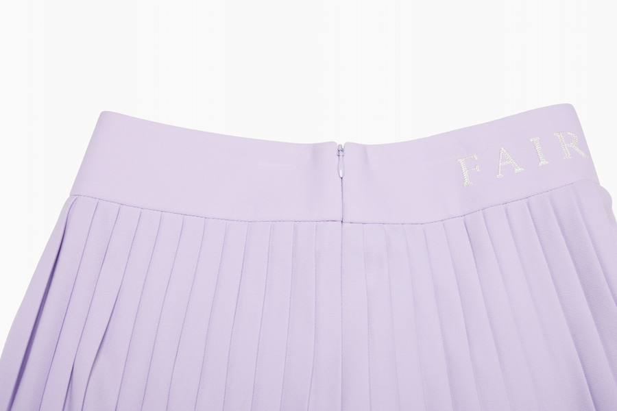 PIQUE PLEATS SKIRT