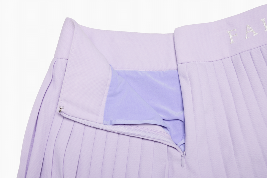 PIQUE PLEATS SKIRT