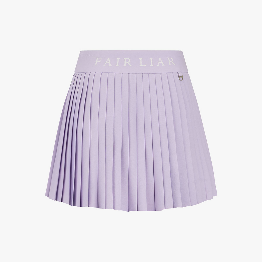 PIQUE PLEATS SKIRT