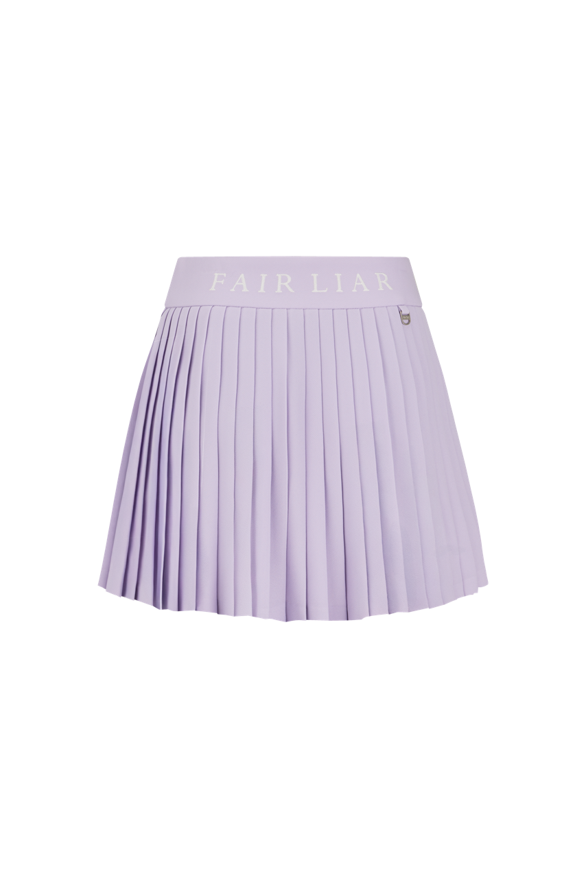 PIQUE PLEATS SKIRT