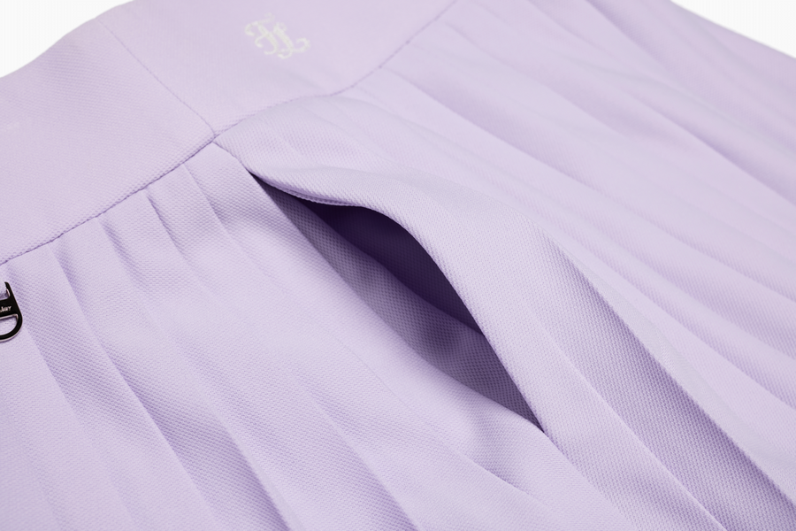 PIQUE PLEATS SKIRT