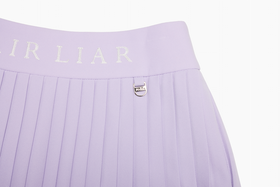 PIQUE PLEATS SKIRT