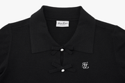 FLAT COLLAR OPEN POINTED KNIT