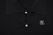 FLAT COLLAR OPEN POINTED KNIT