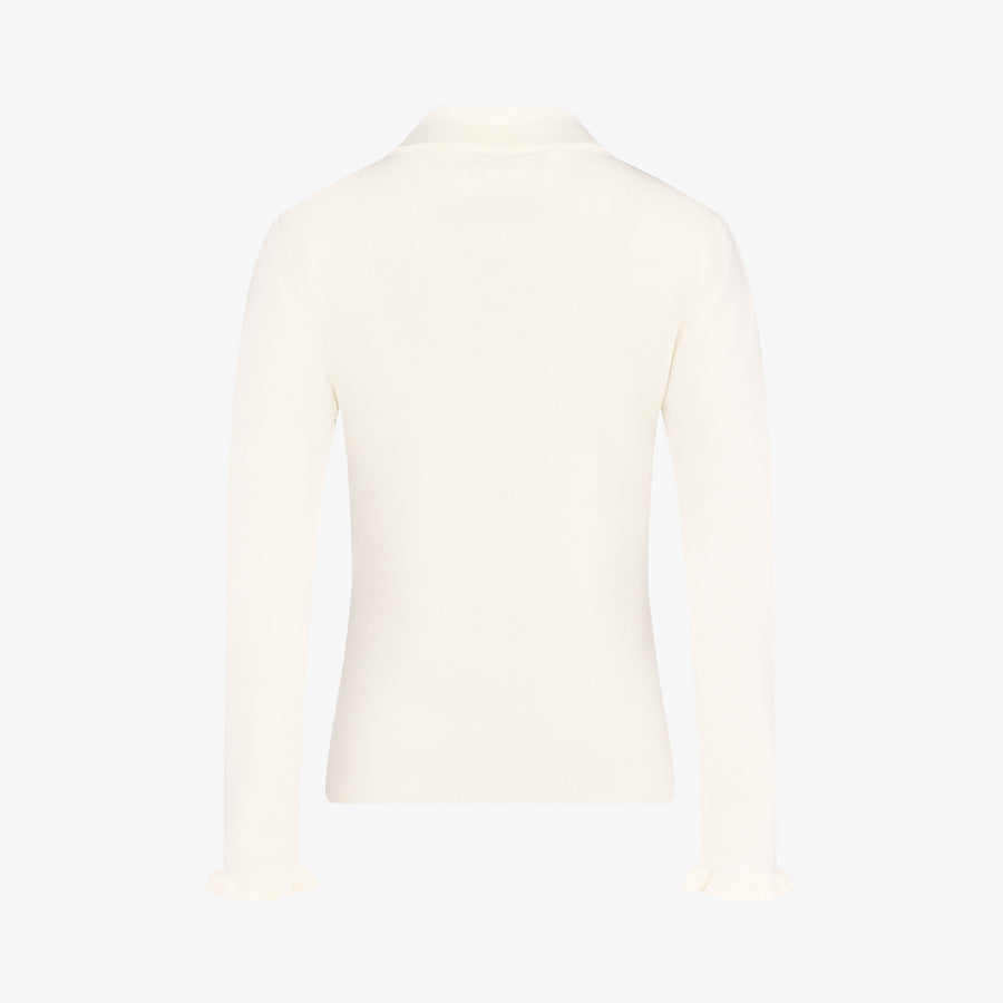 FLAT COLLAR OPEN POINTED KNIT