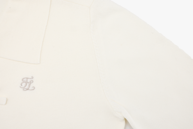 FLAT COLLAR OPEN POINTED KNIT