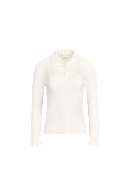 FLAT COLLAR OPEN POINTED KNIT