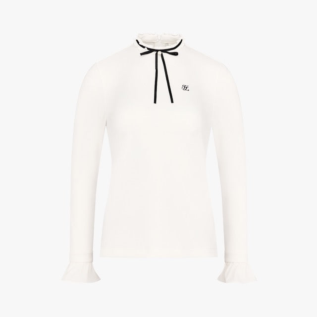 RUFFLED RIBBON TSHIRT