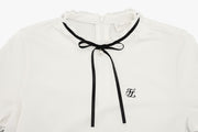 RUFFLED RIBBON TSHIRT