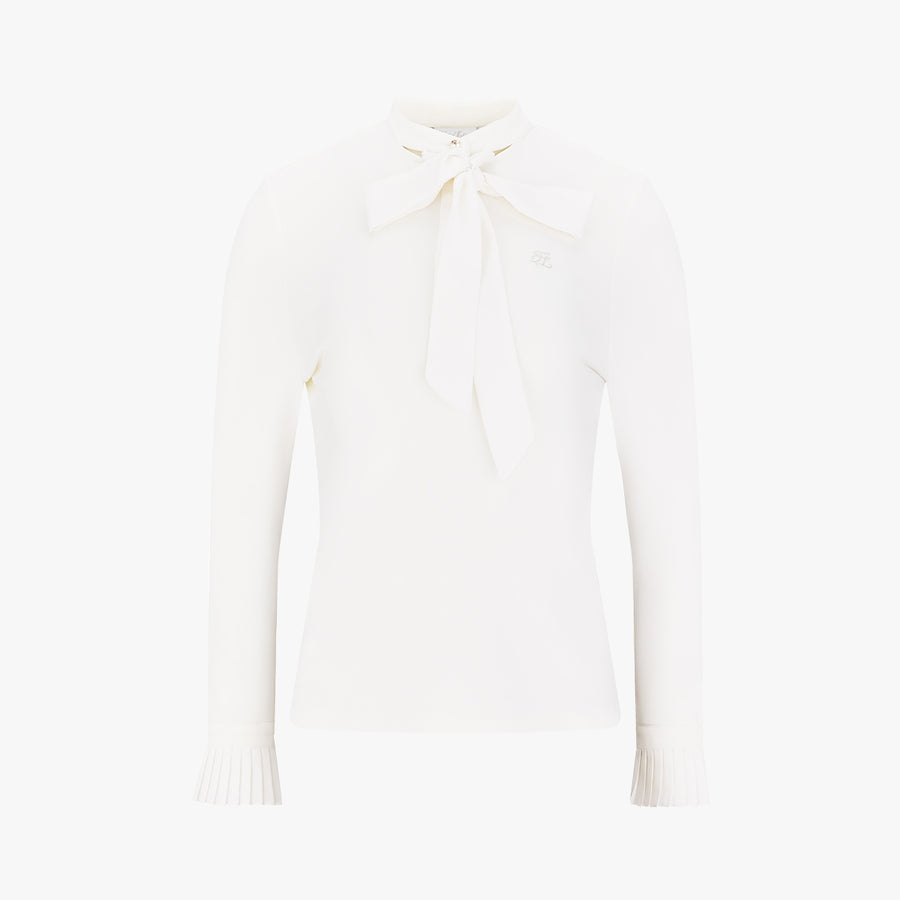 TIE MOCKNECK TSHIRT