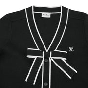 RIBBON V-NECK CARDIGAN