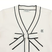 RIBBON V-NECK CARDIGAN