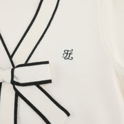 RIBBON V-NECK CARDIGAN