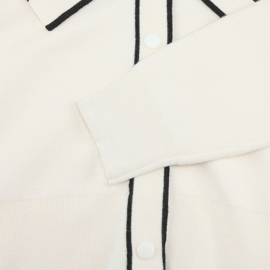 RIBBON V-NECK CARDIGAN